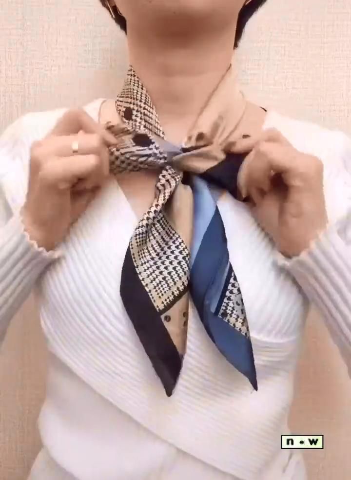 Great ways to tie a scarf - Great ways to tie a scarf -   diy Fashion scarf