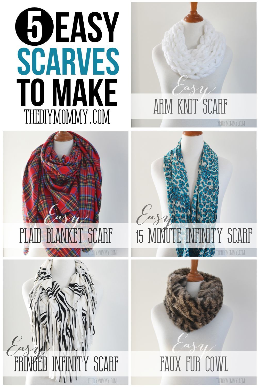 Make an Easy Fringed Infinity Scarf | The DIY Mommy - Make an Easy Fringed Infinity Scarf | The DIY Mommy -   19 diy Fashion scarf ideas