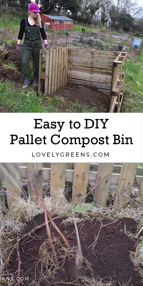 Build an Easy Wooden Compost Bin using Pallets - Build an Easy Wooden Compost Bin using Pallets -   19 diy Garden fence ideas