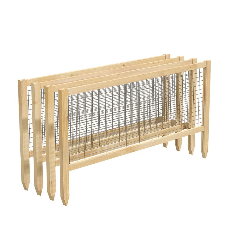 Greenes Fence CritterGuard 45 in. L Cedar Garden Fence (4-Pack)-RCCG4PK - The Home Depot - Greenes Fence CritterGuard 45 in. L Cedar Garden Fence (4-Pack)-RCCG4PK - The Home Depot -   19 diy Garden fence ideas