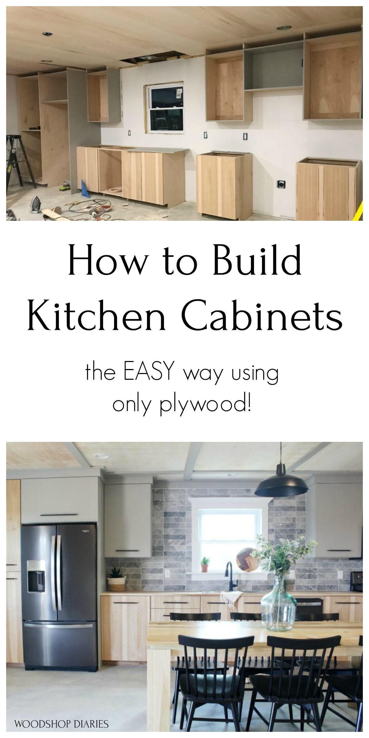 How to Build Your Own Kitchen Cabinets--The EASY Way with Plywood - How to Build Your Own Kitchen Cabinets--The EASY Way with Plywood -   19 diy Kitchen on a budget ideas