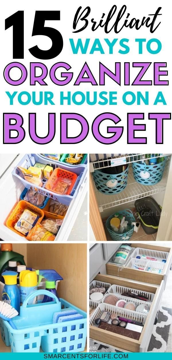 15 Clever Dollar Store Organizing Hacks - 15 Clever Dollar Store Organizing Hacks -   19 diy Organization hacks ideas