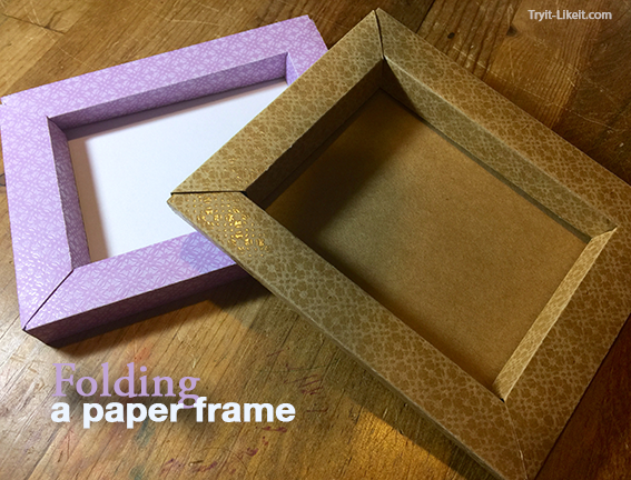 Folding a paper frame using Cricut Design Space - Folding a paper frame using Cricut Design Space -   19 diy Paper frame ideas
