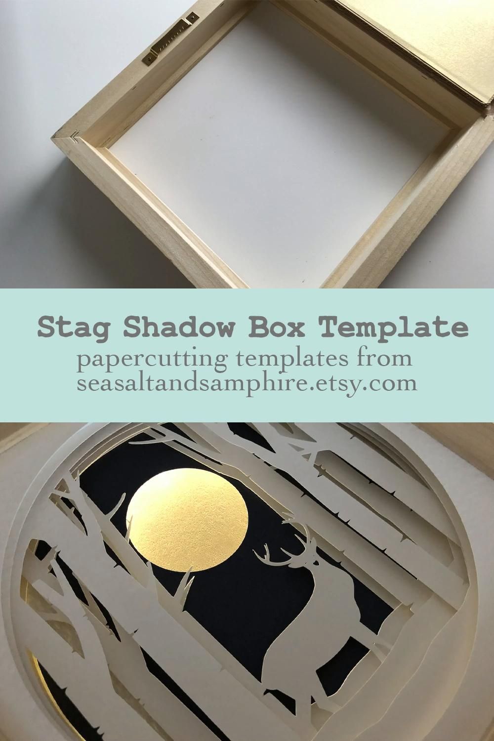 Stag light up shadow box paper cut template - Stag light up shadow box paper cut template -   19 diy Paper frame ideas