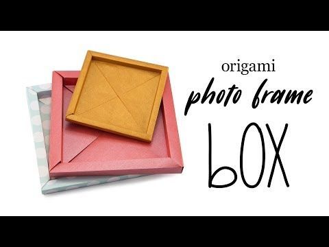 Origami Photo Frame Box Tutorial / Paper Storage Box - Paper Kawaii - Origami Photo Frame Box Tutorial / Paper Storage Box - Paper Kawaii -   19 diy Paper frame ideas