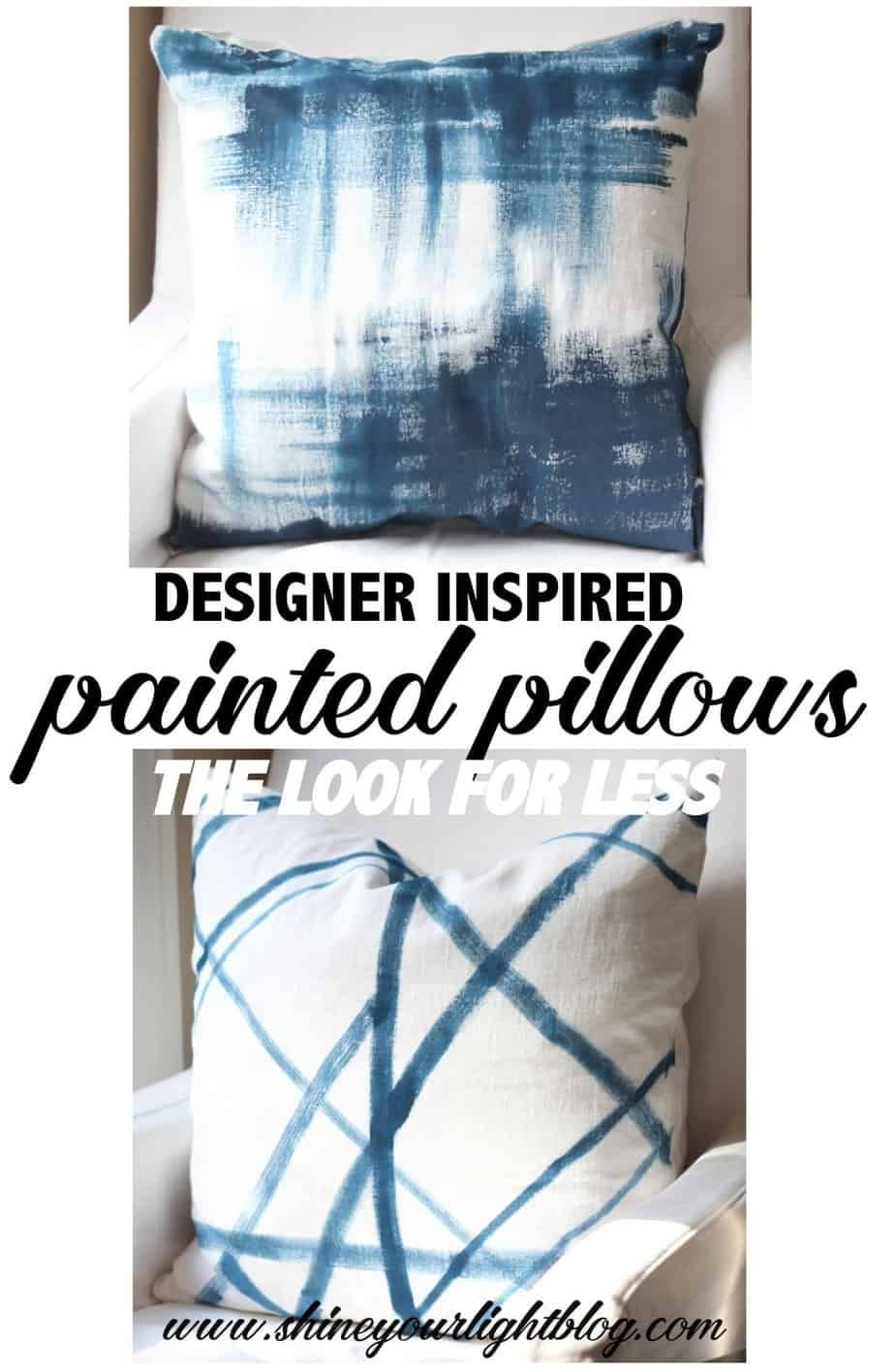 Modern Painted Pillows - Modern Painted Pillows -   19 diy Pillows couch ideas