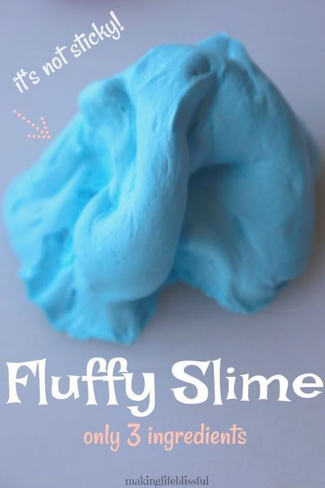 Easy 3 Ingredient Fluffy Slime Recipe Non-Sticky | Making Life Blissful - Easy 3 Ingredient Fluffy Slime Recipe Non-Sticky | Making Life Blissful -   19 diy Slime ingredients ideas