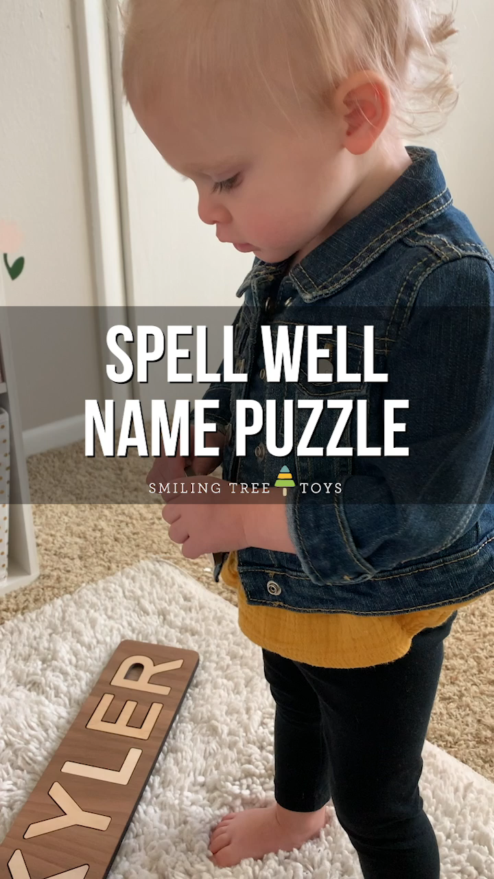 Spell Well Name Puzzle - Spell Well Name Puzzle -   19 diy Wood baby ideas