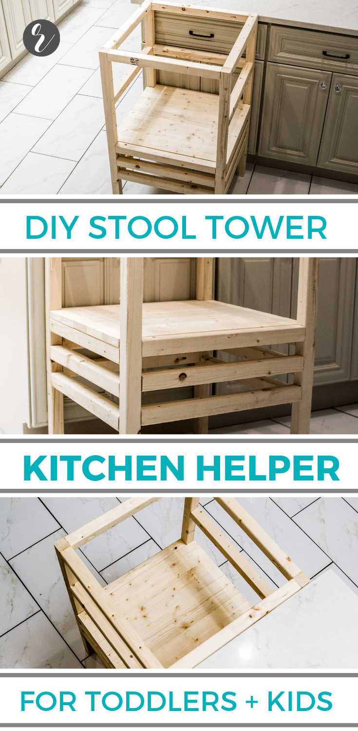 How to Build a DIY Stool Tower Kitchen Helper for Toddlers & Small Children (Plans) - Building Our Rez - How to Build a DIY Stool Tower Kitchen Helper for Toddlers & Small Children (Plans) - Building Our Rez -   19 diy Wood baby ideas