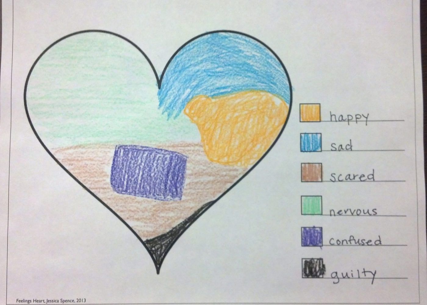 What Feelings Are In Your Heart: An Art Therapy Exercise for Kids - What Feelings Are In Your Heart: An Art Therapy Exercise for Kids -   19 fitness Art for kids ideas