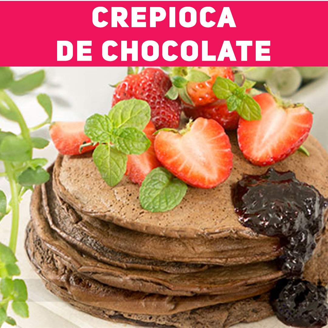 Crepioca de Chocolate - Crepioca de Chocolate -   19 fitness Food receitas ideas