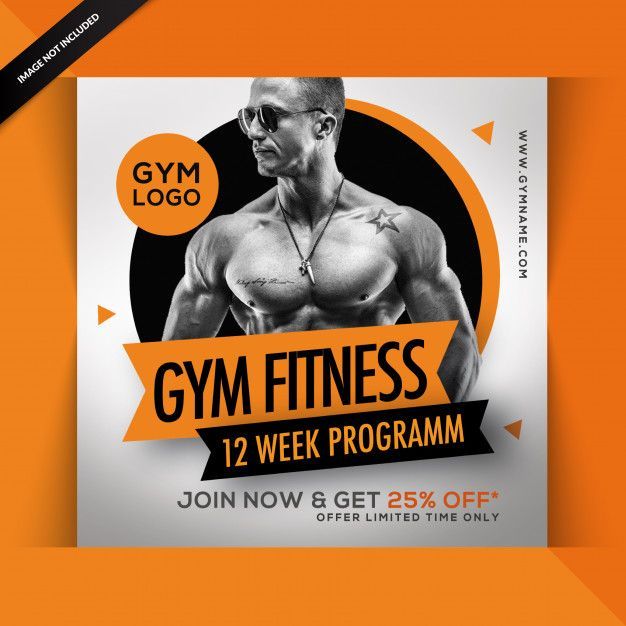 Gym Fitness Instagram Post Or Square Flyer Template - Gym Fitness Instagram Post Or Square Flyer Template -   19 fitness Instagram gym ideas