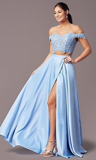 PromGirl Long Two-Piece Prom Dress with Pockets - PromGirl Long Two-Piece Prom Dress with Pockets -   20 beauty Dresses two piece ideas