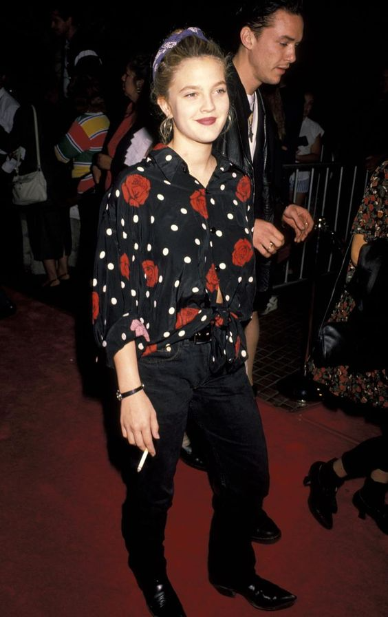 Vintage Style Icon: 1990's Drew Barrymore - Vintage Style Icon: 1990's Drew Barrymore -   21 drew barrymore style 90s ideas