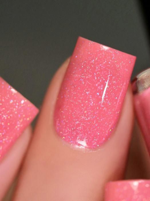 Paper Heart - Brink Pink Holographic Nail Polish by ILNP - Paper Heart - Brink Pink Holographic Nail Polish by ILNP -   15 beauty Nails coral ideas