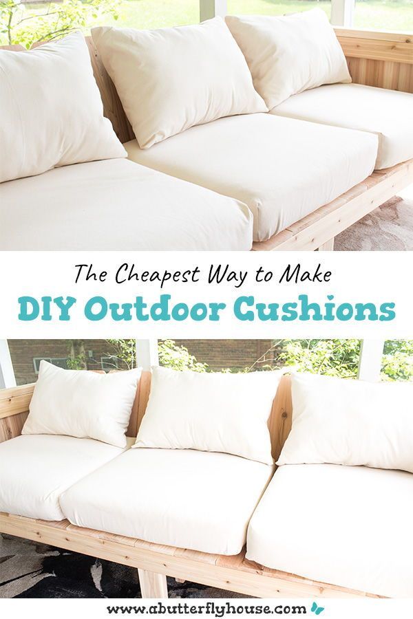 Cheap DIY Outdoor Cushions - Cheap DIY Outdoor Cushions -   diy Muebles patio