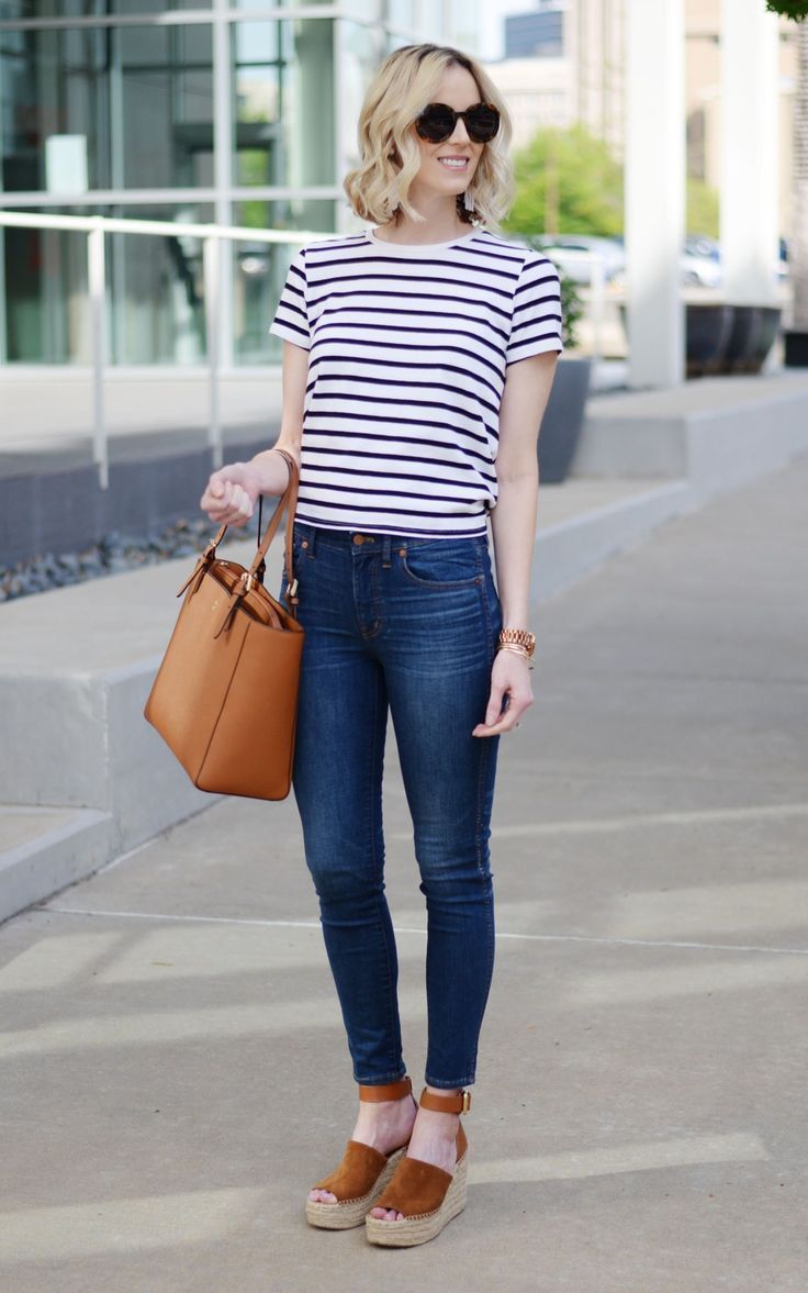 Classic Style: Stripes and Denim + Linkup & Announcement - Straight A Style - Classic Style: Stripes and Denim + Linkup & Announcement - Straight A Style -   15 style Classic simple ideas