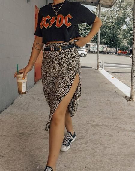Saika Midi Skirt in Cheetah - Saika Midi Skirt in Cheetah -   15 style Edgy modest ideas