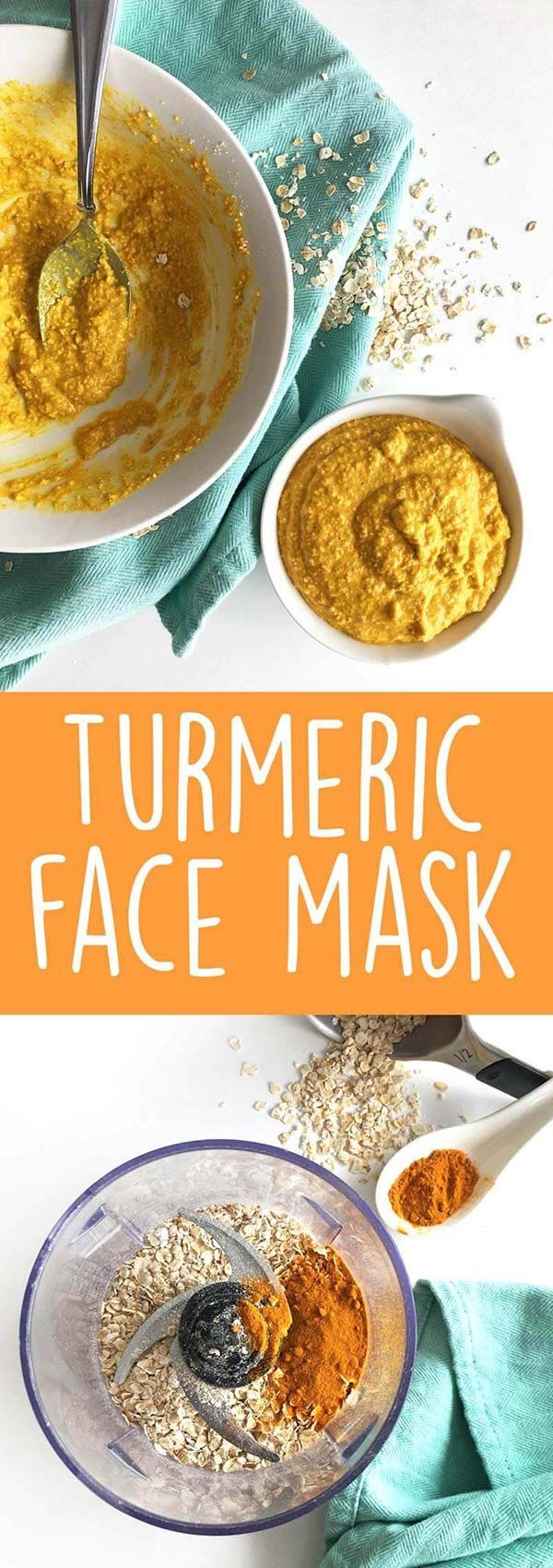 Oatmeal & Turmeric Face Mask - Oatmeal & Turmeric Face Mask -   16 diy Face Mask for scars ideas