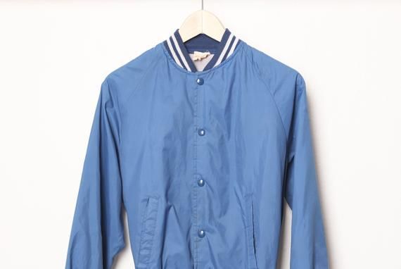 vintage 1980s blue & white RINGER nylon windbreaker indie rock SEATTLE style spring jacket coat -- M - vintage 1980s blue & white RINGER nylon windbreaker indie rock SEATTLE style spring jacket coat -- M -   16 style Indie rock ideas