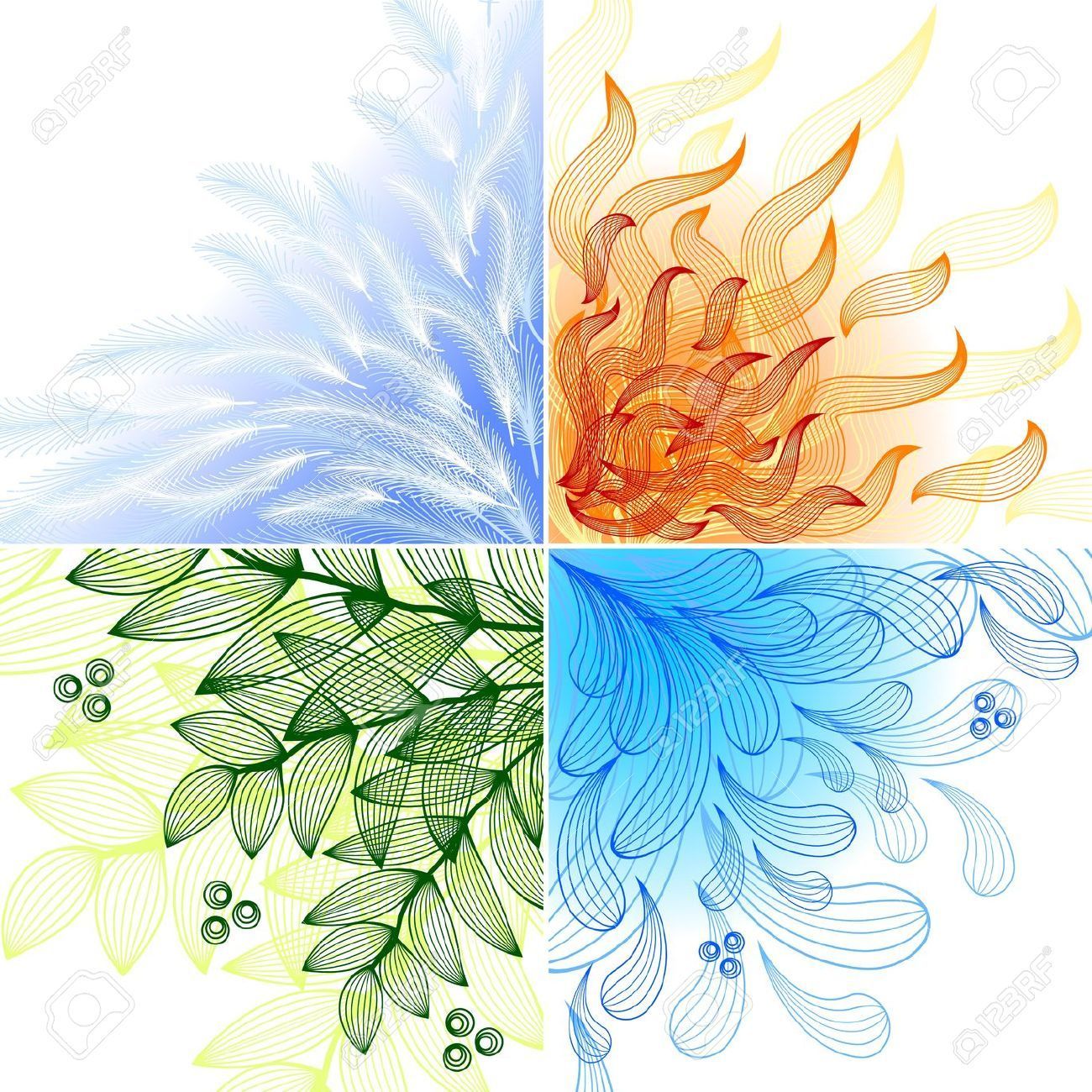 4 elements. Set of four beautiful backgrounds - 4 elements. Set of four beautiful backgrounds -   17 beauty Background drawings ideas