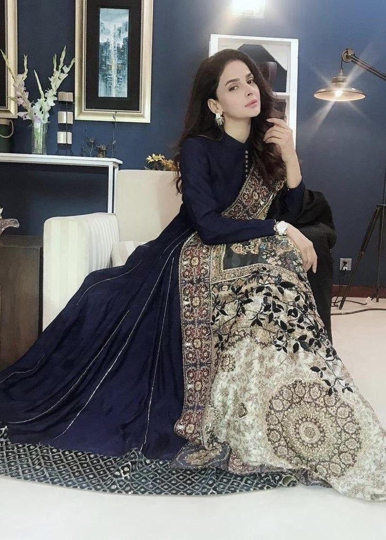 Silk Anarkali Kurta with Duppta | Etsy - Silk Anarkali Kurta with Duppta | Etsy -   17 beauty Dresses pakistani ideas