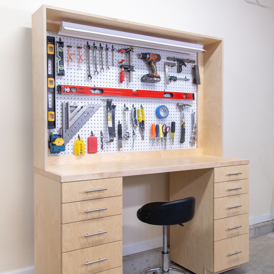 Build a Garage Workbench With Storage! - Build a Garage Workbench With Storage! -   17 diy Organization wood ideas
