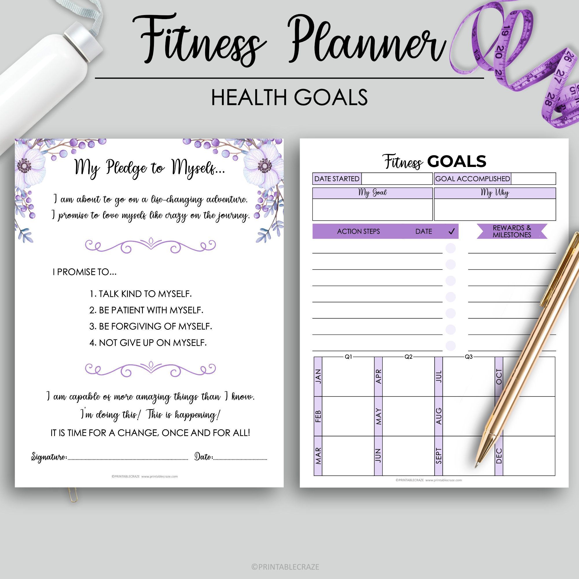 Fitness Planner Printable Weight Loss Health Planner Fitness Journal Workout Log Food Diary Calorie Tracker Daily Weight Loss Step Tracker - Fitness Planner Printable Weight Loss Health Planner Fitness Journal Workout Log Food Diary Calorie Tracker Daily Weight Loss Step Tracker -   17 fitness Planner printable ideas