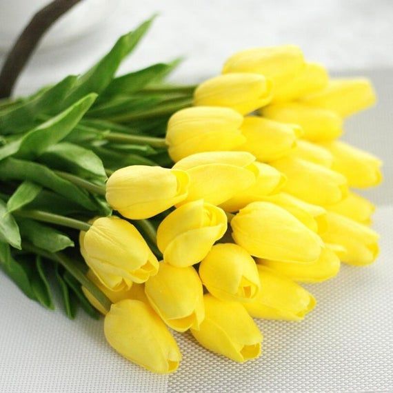 Yellow Tulips Real Touch Tulips Artificial Tulips Yellow Flower Bouquet 20 Stems For Wedding Bridal Bridesmaids Centerpieces MW01502-3 - Yellow Tulips Real Touch Tulips Artificial Tulips Yellow Flower Bouquet 20 Stems For Wedding Bridal Bridesmaids Centerpieces MW01502-3 -   18 beauty Flowers yellow ideas
