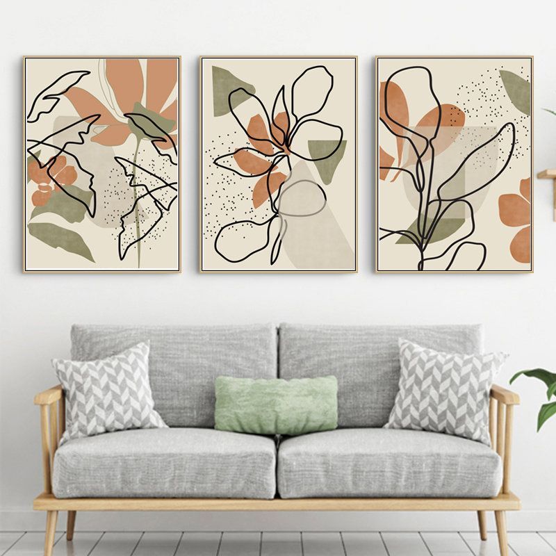 Abstract Flowers Set Of 3 Prints Green Orange Art Abstract Botanical Scandi Poster Leaves Wall Art Instant Download Plants Print Leaf Art - Abstract Flowers Set Of 3 Prints Green Orange Art Abstract Botanical Scandi Poster Leaves Wall Art Instant Download Plants Print Leaf Art -   18 diy Art contemporain ideas