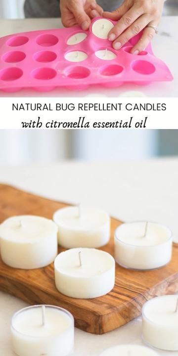 Natural Bug Repellent Candles - Natural Bug Repellent Candles -   18 diy Candles homemade ideas