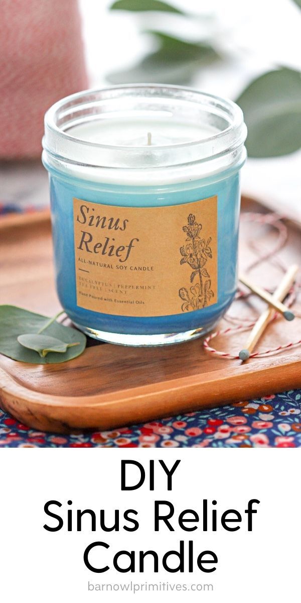 Do It Yourself Sinus Relief Candle - Do It Yourself Sinus Relief Candle -   18 diy Candles homemade ideas