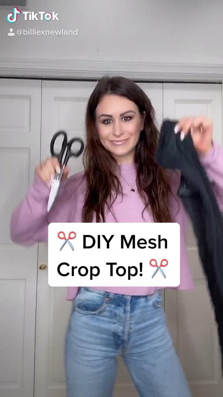 DIY mesh crop top - DIY mesh crop top -   18 diy Clothes no sewing ideas