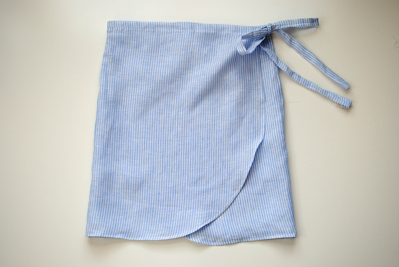DIY: Linen Tulip Wrap Skirt - DIY: Linen Tulip Wrap Skirt -   18 diy Clothes simple ideas