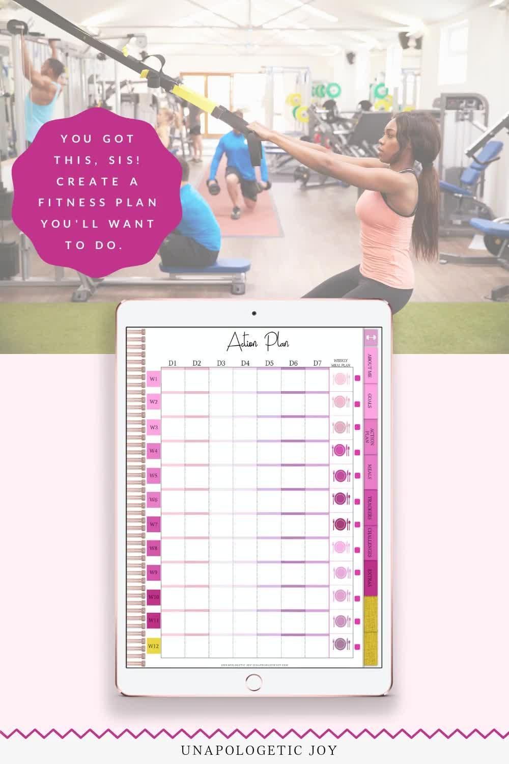 Fitness Doll Digital Fitness Planner• Workout Planner • Fitness Planner • Workout Tracker • Goodnote - Fitness Doll Digital Fitness Planner• Workout Planner • Fitness Planner • Workout Tracker • Goodnote -   18 fitness Journal erin condren ideas