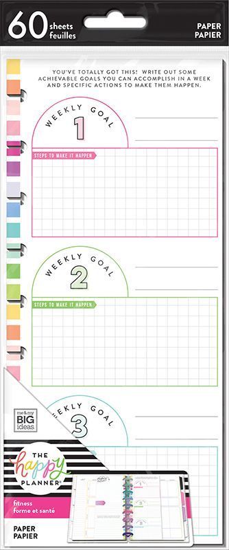 Me and My Big Ideas Happy Planner Classic Fill Fitness Half Sheet - Me and My Big Ideas Happy Planner Classic Fill Fitness Half Sheet -   18 happy fitness Planner ideas