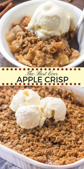 Apple Crisp - With Cinnamon, Brown Sugar & Delicious Crumble Topping - Apple Crisp - With Cinnamon, Brown Sugar & Delicious Crumble Topping -   19 apple crisp easy recipes ideas