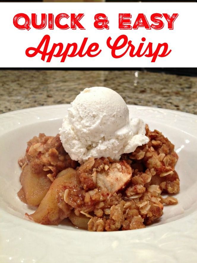 Quick and Easy Apple Crisp - Quick and Easy Apple Crisp -   19 apple crisp easy recipes ideas