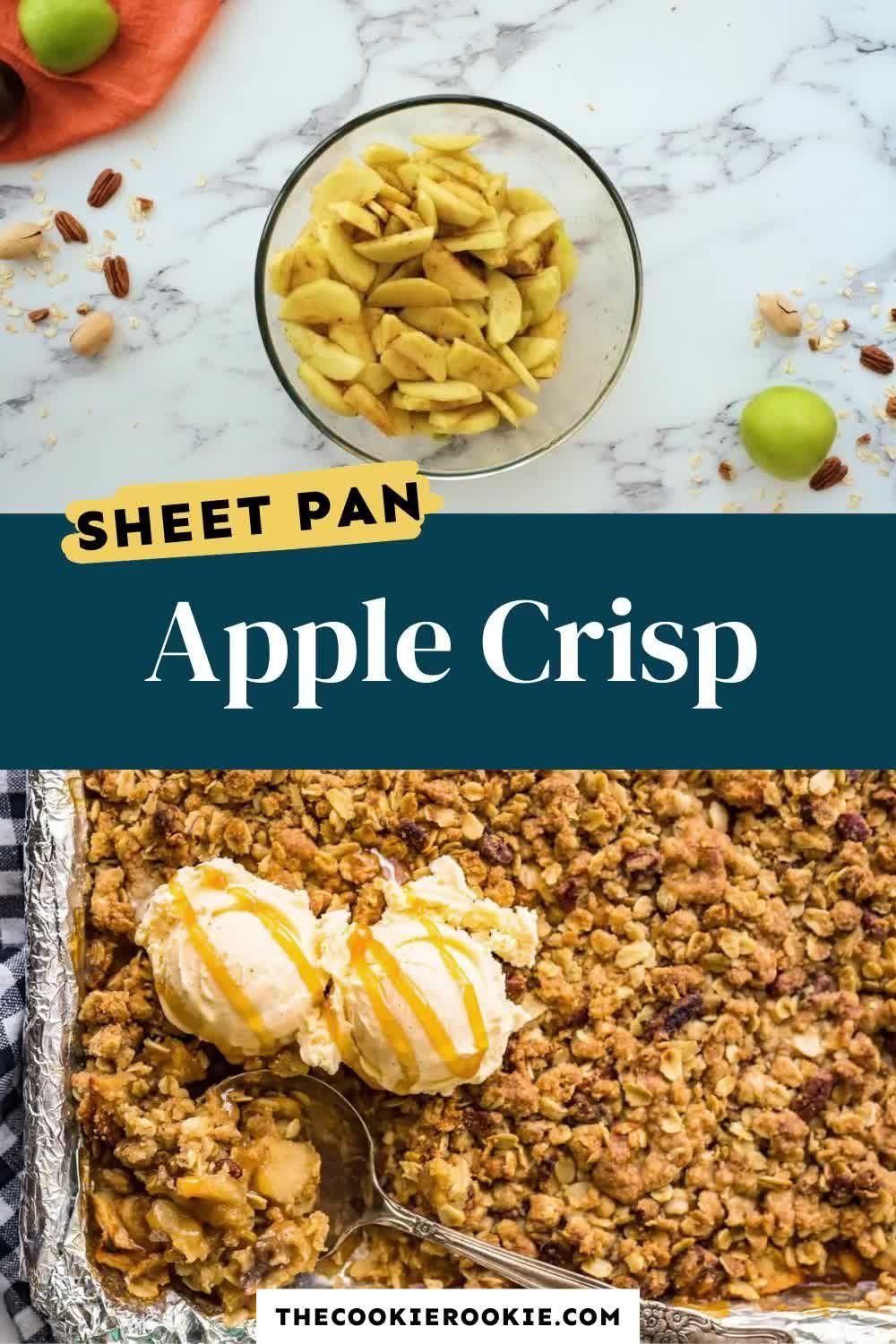 Sheet Pan Apple Crisp Recipe - Sheet Pan Apple Crisp Recipe -   19 apple crisp easy recipes ideas