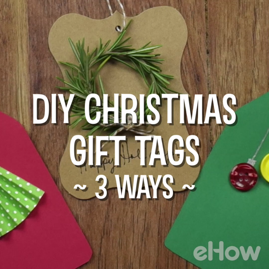 DIY Holiday Gift Tags Tutorial | eHow.com - DIY Holiday Gift Tags Tutorial | eHow.com -   19 diy Christmas tags ideas