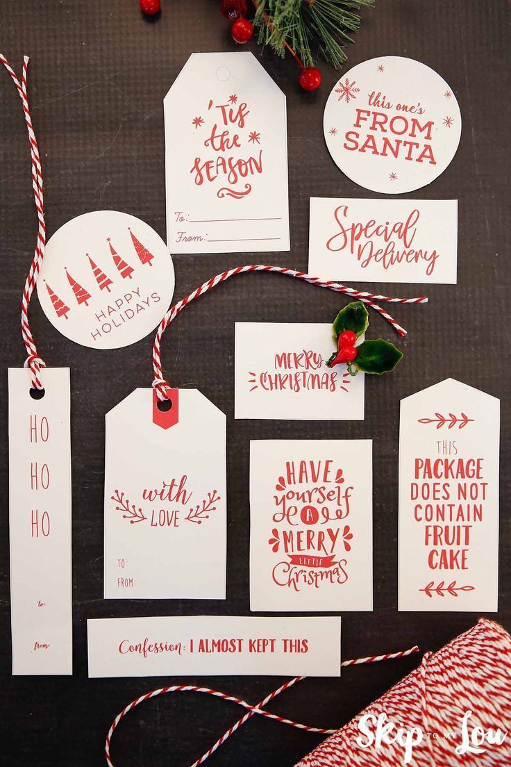 19 diy Christmas tags ideas