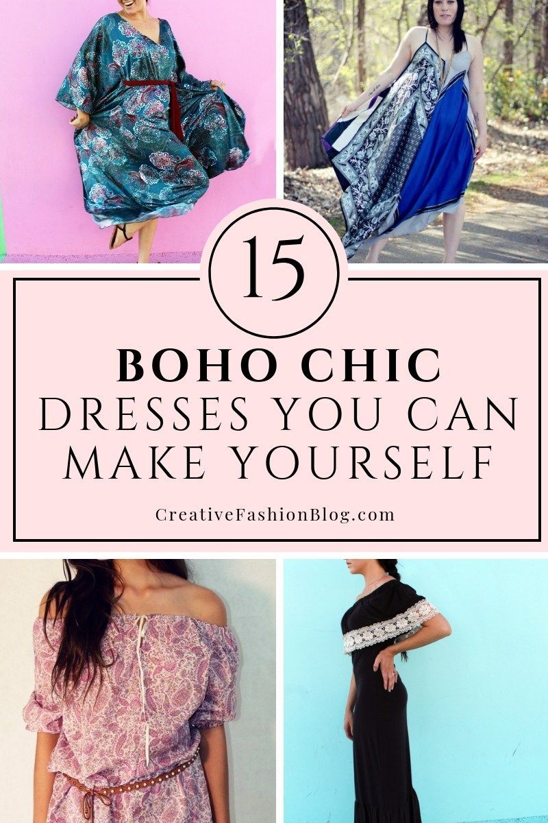 15 Boho Chic Dresses You Can Make Yourself - Creative Fashion Blog - 15 Boho Chic Dresses You Can Make Yourself - Creative Fashion Blog -   19 diy Clothes boho ideas
