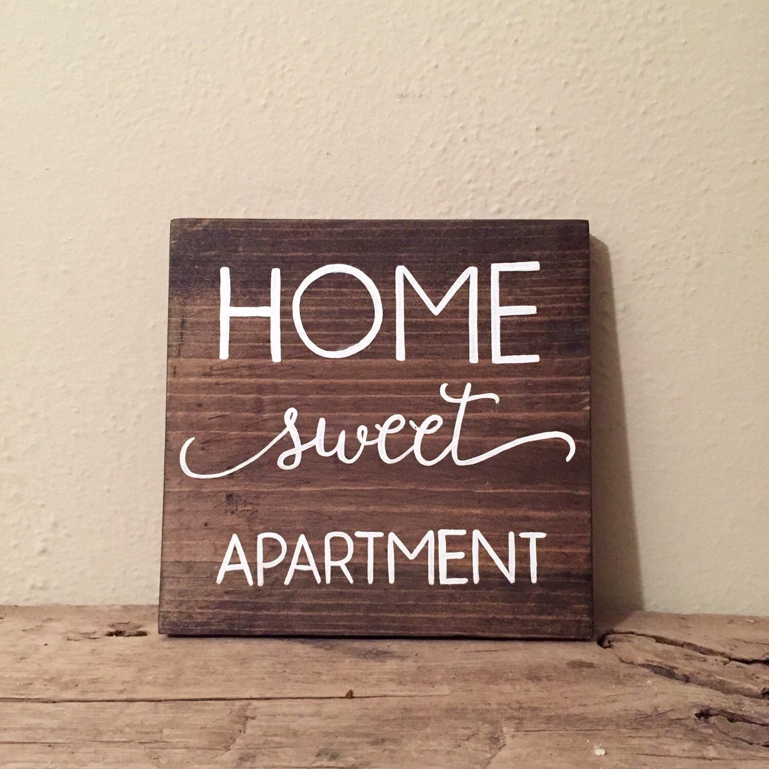 Home Sweet Apartment Wood Sign | Apartment Decor | College Student Gift - Home Sweet Apartment Wood Sign | Apartment Decor | College Student Gift -   19 diy Decorations college ideas