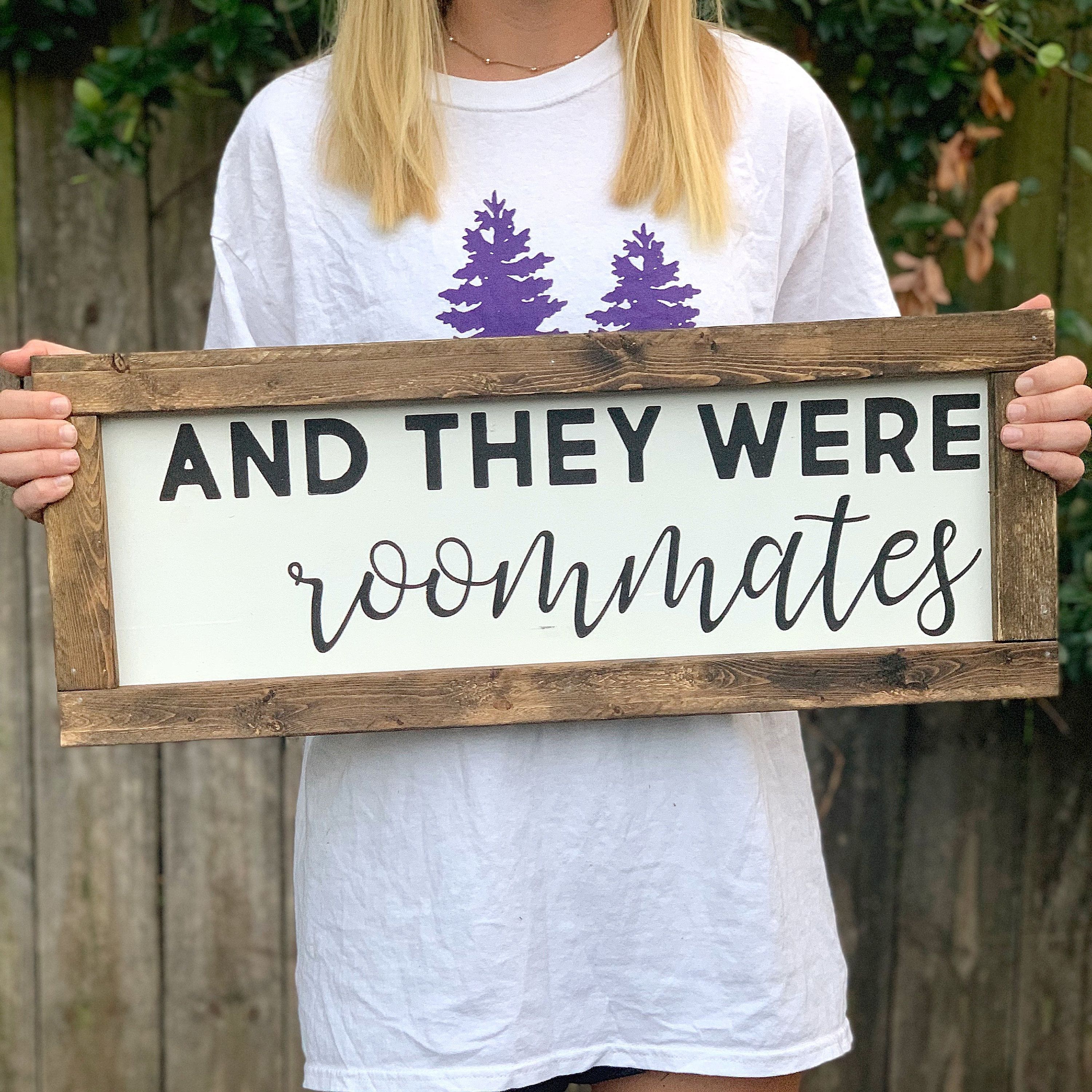 And They Were Roommates Sign, College Dorm Sign, College adorn Decor, Roommate Decor - And They Were Roommates Sign, College Dorm Sign, College adorn Decor, Roommate Decor -   19 diy Decorations college ideas