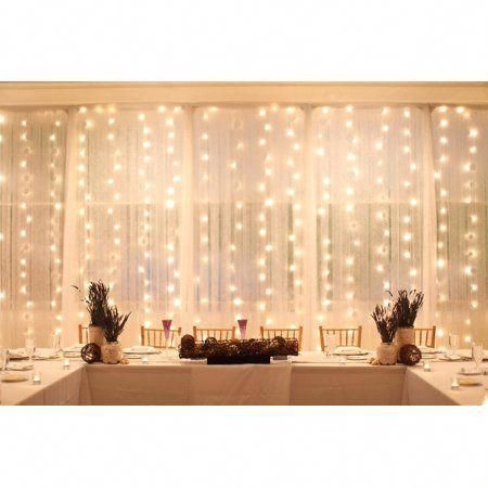 Perfect Holiday 600 led Window Curtain Icicle Lights String Fairy Light Wedding Party Home Garden Decorations 6m*3m, Warm White - Perfect Holiday 600 led Window Curtain Icicle Lights String Fairy Light Wedding Party Home Garden Decorations 6m*3m, Warm White -   19 diy Decorations event ideas