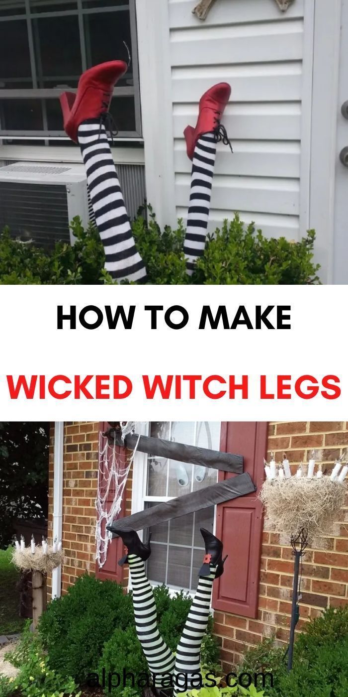 How To Make Wicked Witched Legs This Halloween - How To Make Wicked Witched Legs This Halloween -   19 diy Decorations halloween ideas