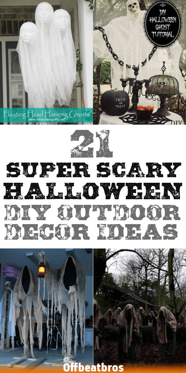 21 Spooky Awesome DIY Halloween Outdoor decorations - 21 Spooky Awesome DIY Halloween Outdoor decorations -   19 diy Decorations halloween ideas
