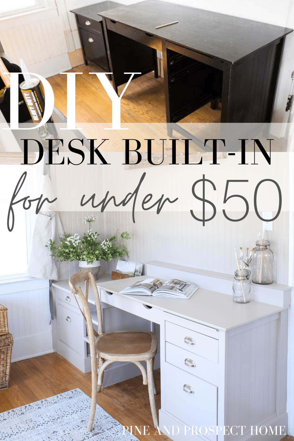 DIY Desk Built-in for Under $50 - DIY Desk Built-in for Under $50 -   19 diy desk ideas