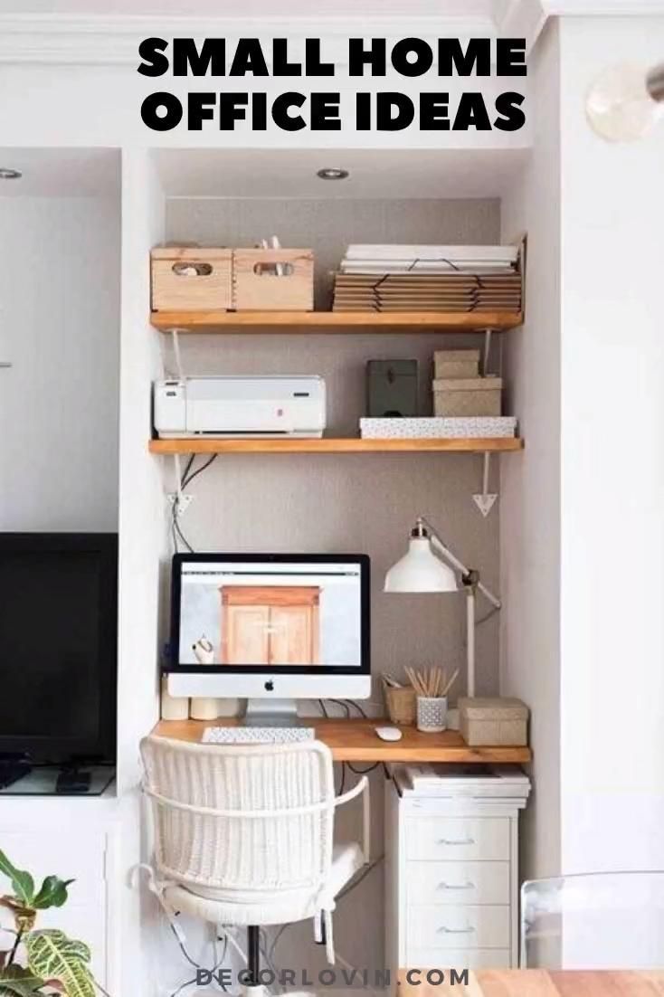 Home Office Ideas For Small Spaces - Home Office Ideas For Small Spaces -   19 diy desk ideas