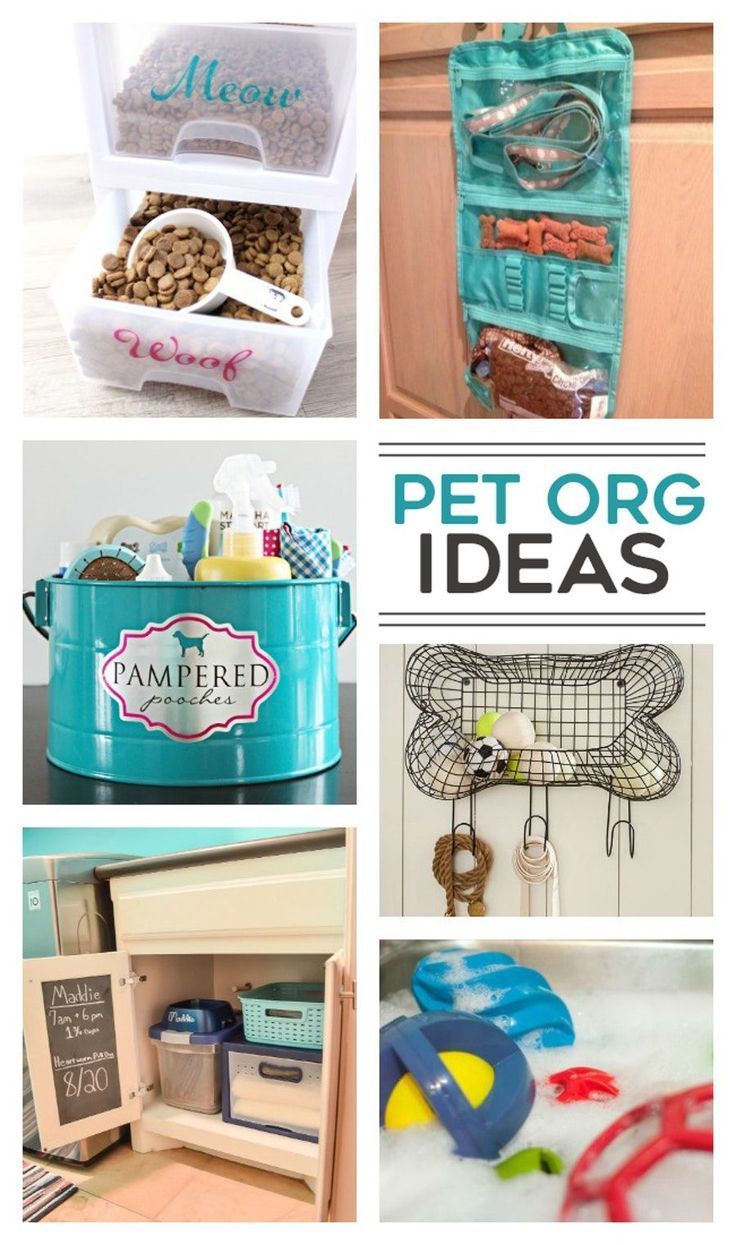 13 Smart Pet Organization Ideas - 13 Smart Pet Organization Ideas -   diy Dog organization